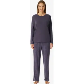 SCHIESSER Pyjama Selected Premium Warming Blau L
