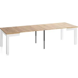WFL GROUP Quadratischer Esstisch 80 x 77 x 80 cm braun