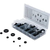 BGS Gummidurchgangstül.-Sort. 180-teilig 6-28mm