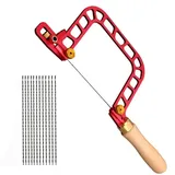 Dekupiersäge Für Holzbearbeitung, Rahmen Aus Aluminiumlegierung, 337 Mm Holzgriff Mit Diamanttrennscheibe, Vielseitig Einsetzbar Zum Schneiden Von Keramik, Glas, Holz Und Metall