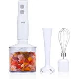 Alpina Stabmixer-Set – Pürierstab Zerkleinerer – Hand Blender – Schneebesen – Purierstabmixer 400 W – Handstabmixer - Weiß