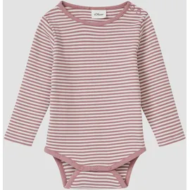 s.Oliver Unisex Body mit Rippstruktur - pink|weiß|creme - 92