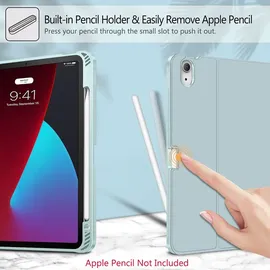 Fintie Tastatur Hülle für iPad Air 11 Zoll M3/M2 (2025/2024), iPad Air 5/4 Generation 10,9" (2022/2020) Eisblau