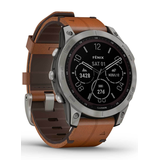 Titanium Titan mit braunem Lederarmband