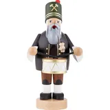 KWO Olbernhau 21181 Räuchermännchen Bergmann mit Kleiner Trommel, 20 cm