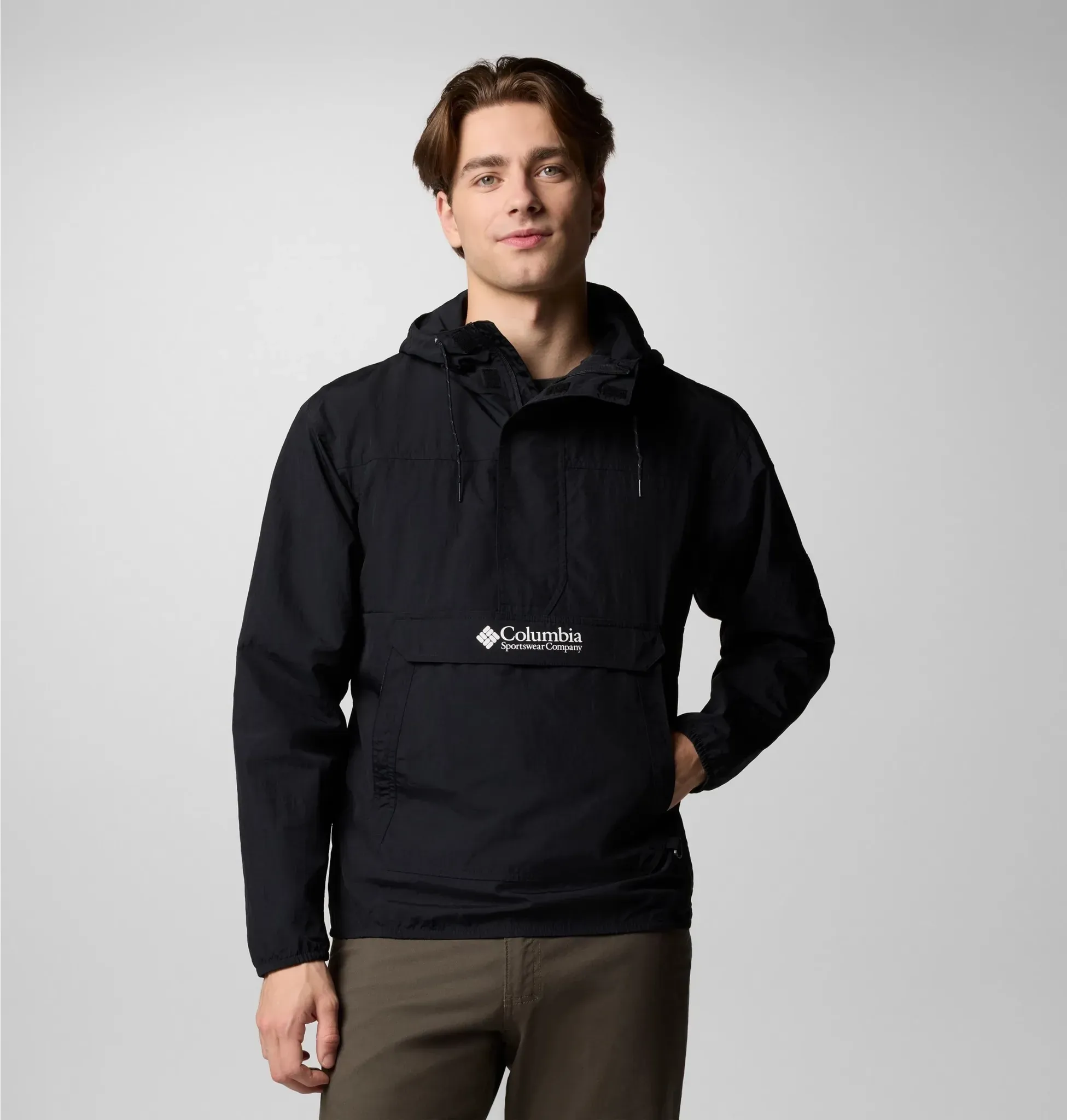 Windbreaker COLUMBIA, Herren, Gr. XXL, schwarz, Obermaterial: 100% Nylon. Futter: 100% Polyester, Jacken Windbreaker, sportlicher Stil, leichte Übergangsjacke, für Wandern und Trekking
