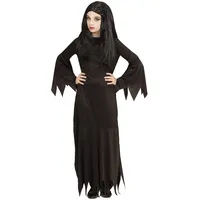 W WIDMANN MILANO Party Fashion - Kinderkostüm Mortisia, Kleid, Hexe, Magierin, Gothic, Motto-Party, Karneval, Halloween