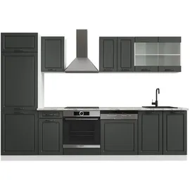 Vicco Küchenzeile R-Line 300 cm Anthrazit Landhaus/Weiß
