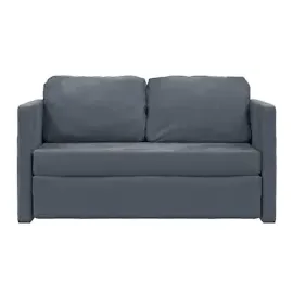 vidaXL Bodensofa mit Schlaffunktion Dunkelgrau 122x204x55 cm Samt