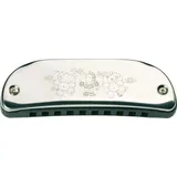 GoKi Kinder-Mundharmonika 61954 L 10,5 cm 10 Töne Silber 61954