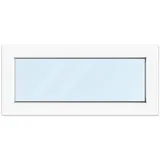 Fenster 50x40 cm, Kunststoff Profil aluplast IDEAL® 4000, Weiß, 500x400 mm, einteilig festverglast, 2-fach Verglasung, individuell konfigurieren