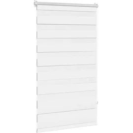 vidaXL Doppelrollo 70 x 120 cm Weiß