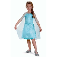 Disney Offizielles Standard Elsa Kostüm Mädchen Frozen 2 Elsa Kleid Eiskönigin Faschingskostüme Kinder XS