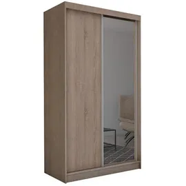 altdecor Schiebetürenschrank Parti 120 x 216 x 61 cm Braun