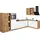 kochstation Winkelküche KS-Bruneck L-Form 380 x 180 cm weiß