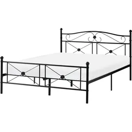 Beliani Rodez 140 x 200 cm Schwarz