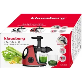 Klausberg KB-7865 Slow Juicer Rot/Schwarz