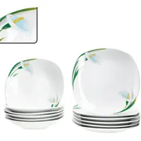 Mambocat White Calla Tafelservice 12-tlg. floral