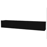 ibonto Lowboard 180x30x30 cm Schwarz Holzwerkstoff