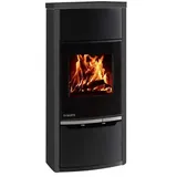 Eckkaminofen Delia raumluftunabhändig Stahl schwarz 5kW