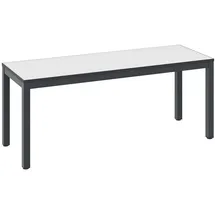 C+P Sitzbank Basic Plus 42 x 100 x 35 cm Schwarzgrau/Weiß