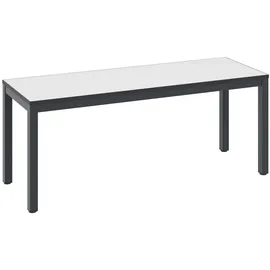 C+P Sitzbank Basic Plus 42 x 100 x 35 cm Schwarzgrau/Weiß