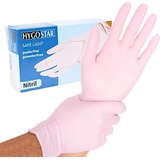 HYGOSTAR unisex Einmalhandschuhe SAFE LIGHT rosa Größe S 100 St.