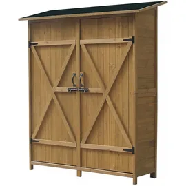 Habitat et Jardin Gartenschrank 33,5 x 152,5 x 140 cm Braun