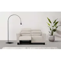 2-Sitzer PLACES OF STYLE "Carpari, 162 cm, mit manueller od. elektrischer Relaxfunktion", beige (creme), B:162cm H:97cm T:100cm, Sofas, (USB A/C), sowie Kopfteilverstellung