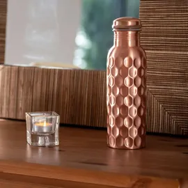 Bodhi Kupferflasche, 800 ml Blume des Lebens