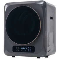 REDOM Ablufttrockner Mini-Wäschetrockner freistehend/hängend Mit UV-Sterilisation und LED-Display, 2.5 kg, Belüfteter Wäschetrockner mit Timer und 6 Programme grau