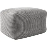 Mirjan24 Sitzsack, Grau, Rechteckig, 60x40x70 cm, Wohnzimmer, Hocker, Sitzsäcke, XXL Sitzsäcke