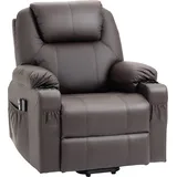 HOMCOM Fernsehsessel elektrisch mit Aufstehhilfe 150 kg, TV Sessel mit Aufstehhilfe, Braun   Aosom.de