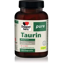 Doppelherz pure Taurin 500 mg Kapseln zur Erhaltung von Energie und kognitiver Leistungsfähigkeit 120 KAP