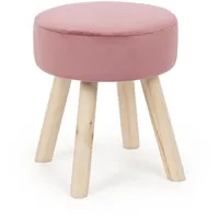 BIZZOTTO Hocker Adeline Samt 34 x 38 x 34 cm Rosa