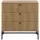Actona Sideboard ACTONA GROUP Albany, Schwarz, Eiche, Metall, Eiche, furniert, 3 Schubladen, B: 80, 6 cm