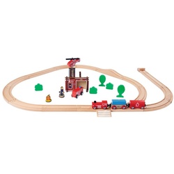 Eichhorn Spielzeug-Eisenbahn Bahn Set Feuerwehr