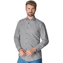 Venti Herren, Hemd grau grau, NOS