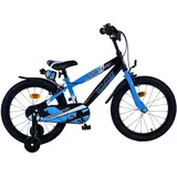 Volare Sportivo Kinderfahrrad - Jungen 18 Zoll - Blau Schwarz - Zweihandbremsen - Bunt