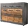 trendteam Indy 117 x 86 x 37 cm Graphit Grau/Alteiche / Mehrfarbig