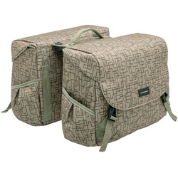 NewLooxs Gepäckträgertasche, Doppelpacktasche Mondi Joy Double Racktime braun