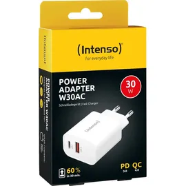 Intenso W30AC, USB-C Power Adapter, USB-Netzteil [USB-C], weiß, 30W (7803012)