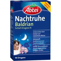 Abtei Nachtruhe Baldrian Schlaf-Dragees N