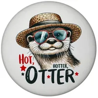 Speecheese Otter mit Sonnenbrille und Strohhut Magnet mit Flaschenöffner