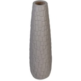 GILDE Casablanca Vase »Brick«, Keramik,hellgrau matt,