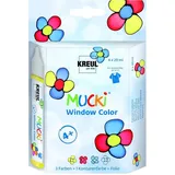 KREUL MUCKI Fenstermalfarben farbsortiert 4x 29,0 ml