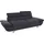 Cotta 3-Sitzer "Enterprise", schwarz, B:233cm H:75cm T:104cm, Struktur (100% Polyester );Chenille (90% Polyester; 10% Polyamid ), Sofas, Big-Sofa, mit Armteilverstellung & Kopfteilverstellung