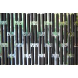 La Tenda Türvorhang CAMPOS 2 Kettenvorhang anthrazit, Hakenaufhängung, halbtransparent, 90 x 210 cm, Polyethylen - Breite individuell kürzbar - 2 Jahre Gewährleistung - mind. 14 Tage Rückgaberecht - Schwarz - 90x210