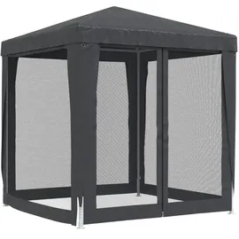 vidaXL Pavillon 3 x 3 m inkl. 4 Seitenteile Anthrazit