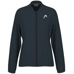 Head Tennisjacke Breaker Full Zip 2024 (Moisture Transfer Microfiber Technologie) navyblau/pink Damen